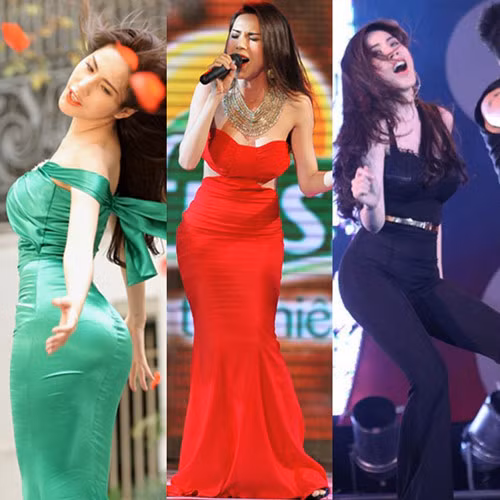 Thủy Tiên thật nóng bỏng và gợi cảm với những đường cong uốn lượn.