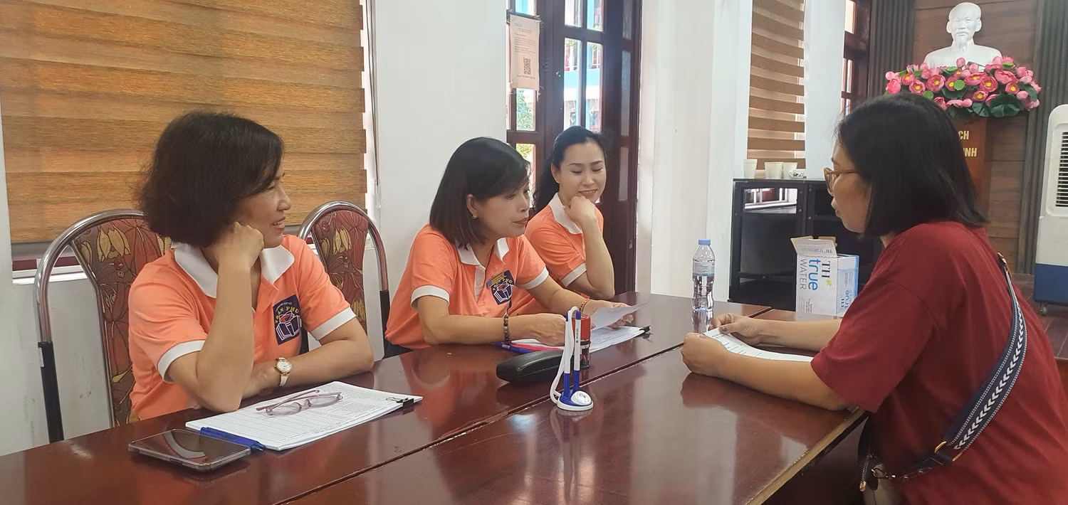 Trường Trung học cơ sở Trần Phú chuẩn bị đầy đủ có sở vật chất, đội ngũ tiếp đón phụ huynh từ ngày 24/7 (Ảnh: LT)