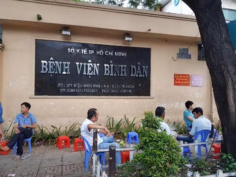 Bệnh viện Bình Dân ở đường Điện Biên Phủ, quận 3, Thành phố Hồ Chí Minh (ảnh: P.L)