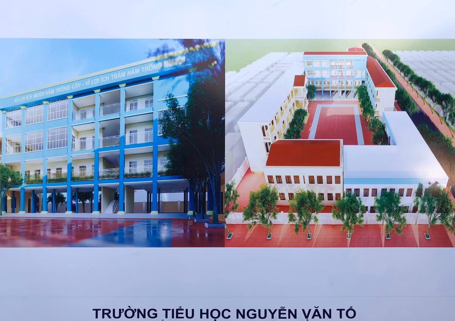Phối cảnh Trường Tiểu học Nguyễn Văn Tố (quận Lê Chân, Hải Phòng) sau khi xây dựng (Ảnh: CTV)