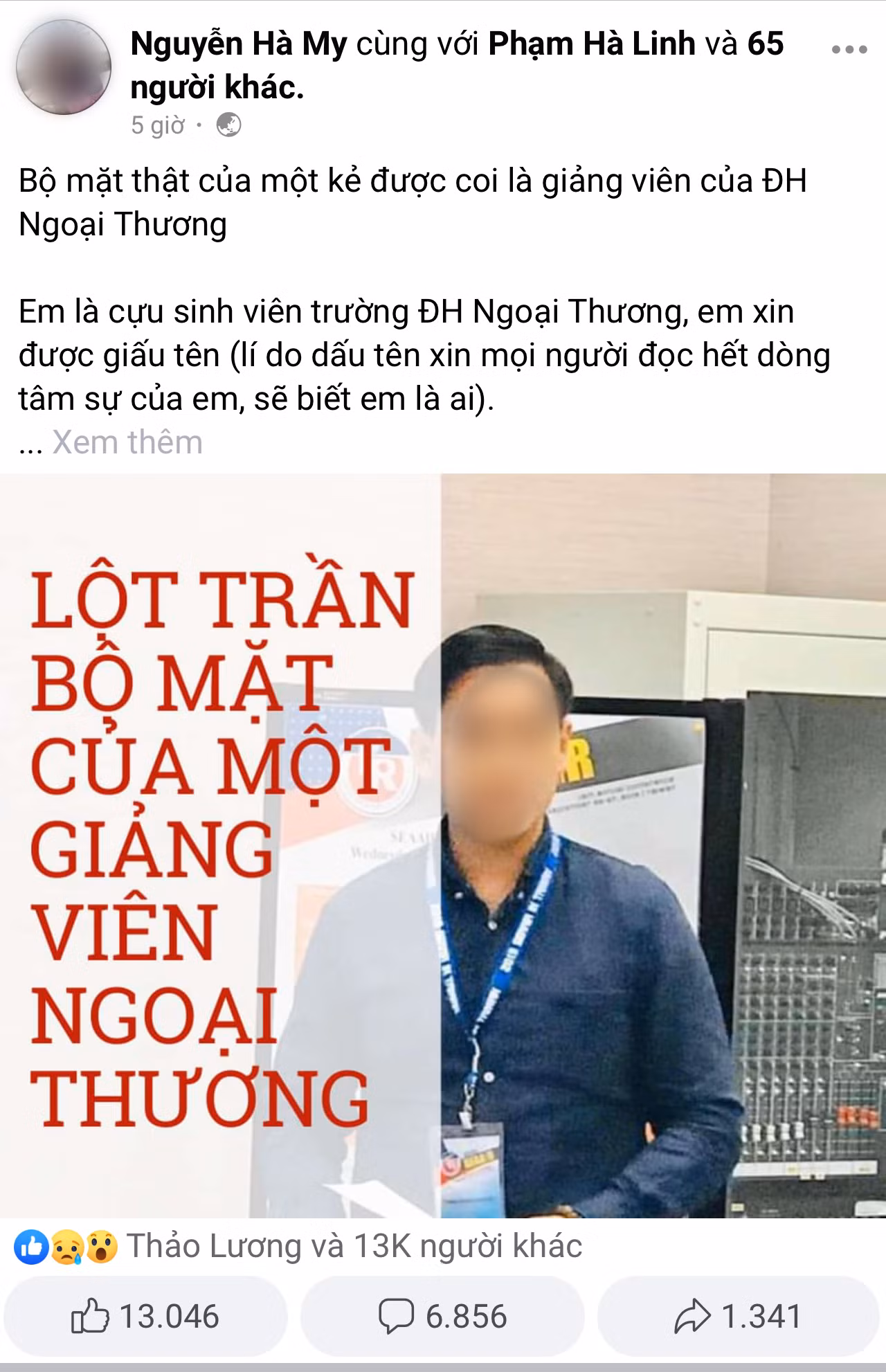 Thông tin đăng tải trên mạng xã hội nhận được sự quan tâm của dư luận. Ảnh chụp màn hình Thông tin đăng tải trên mạng xã hội nhận được sự quan tâm của dư luận. Ảnh chụp màn hình