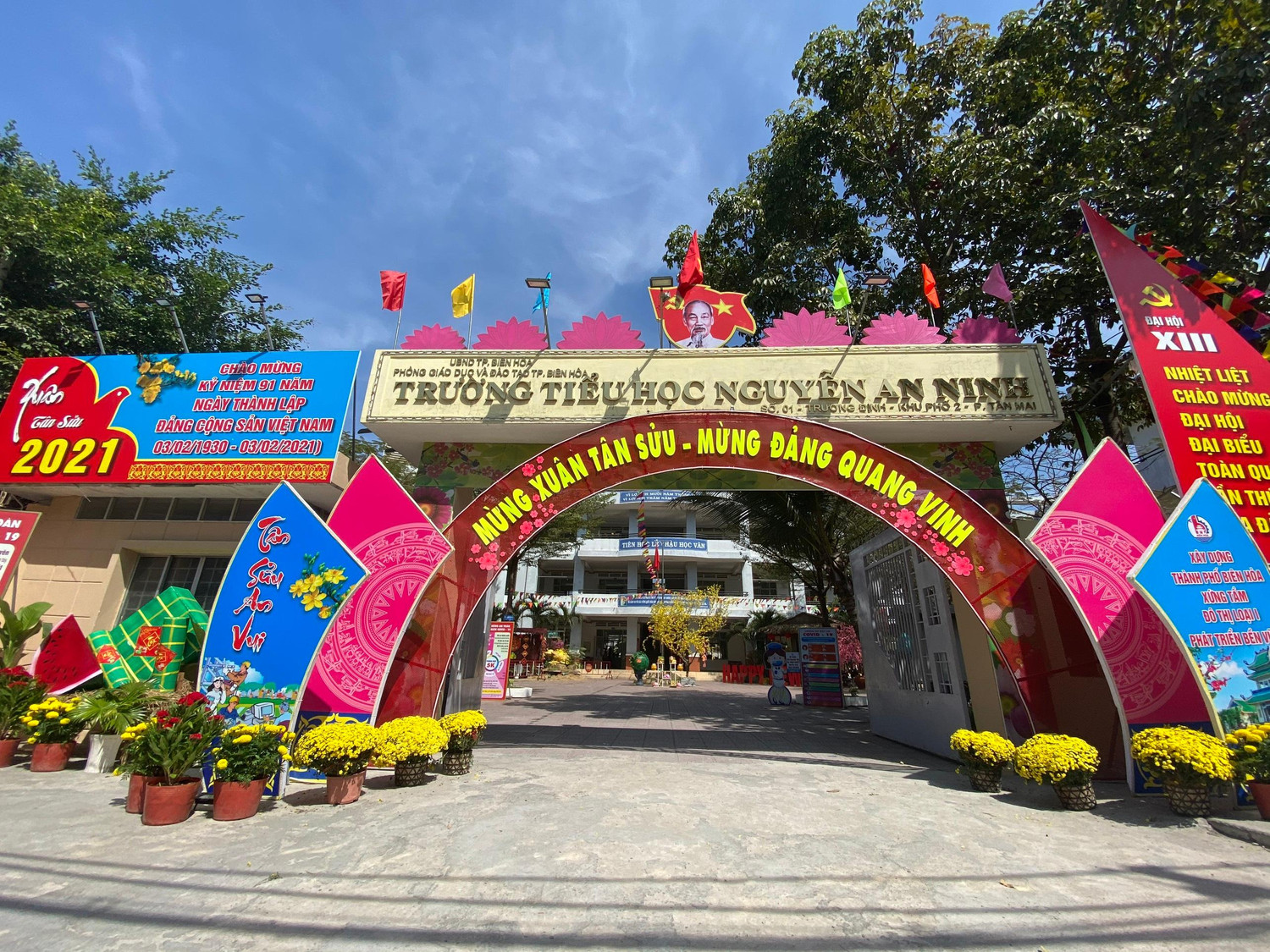 Ngôi trường được học sinh yêu mến. Ảnh: Hữu Đức