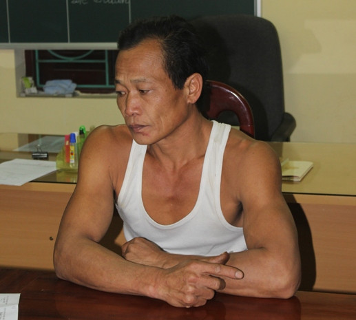 Đối tượng Lò Văn Phong tại cơ quan điều tra