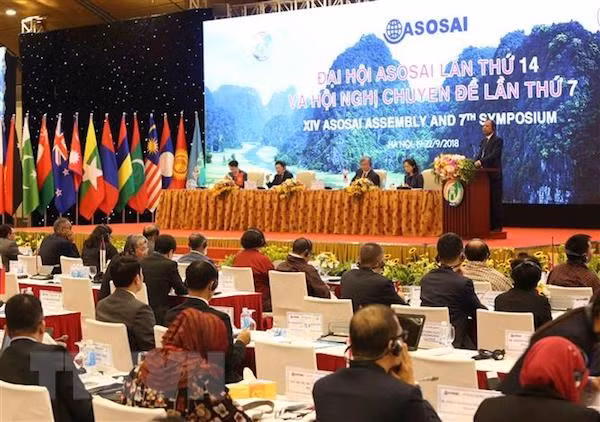 Quang cảnh Phiên họp toàn thể lần thứ hai Đại hội ASOSAI 14. (Ảnh: TTXVN) Quang cảnh Phiên họp toàn thể lần thứ hai Đại hội ASOSAI 14. (Ảnh: TTXVN)