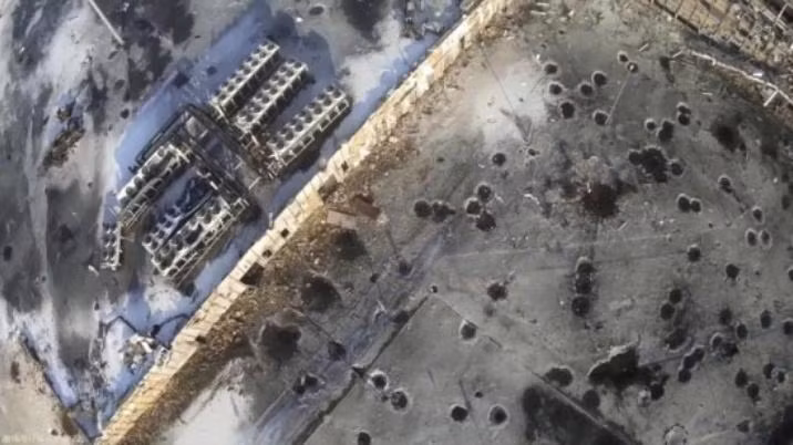 Sân bay Donetsk ở miền đông Ukraine chụp vào tháng 1 năm 2015