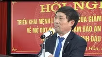 Ông Đào Trọng Quy, nguyên Chủ tịch Ủy ban nhân dân thành phố Thanh Hóa. Ảnh tư liệu của truyền hình thành phố Thanh Hóa.