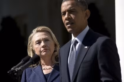 Tổng thống Barack Obama và Cựu Ngoại trưởng Hillary Clinton.