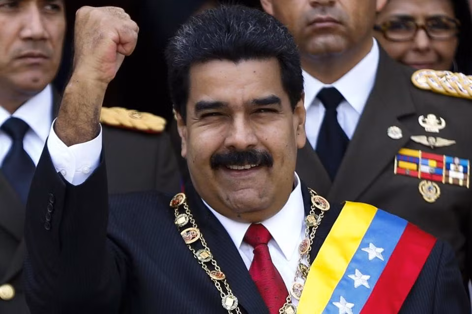 Tổng thống Venezuela Nicolas Maduro. Ảnh Boston Globe.