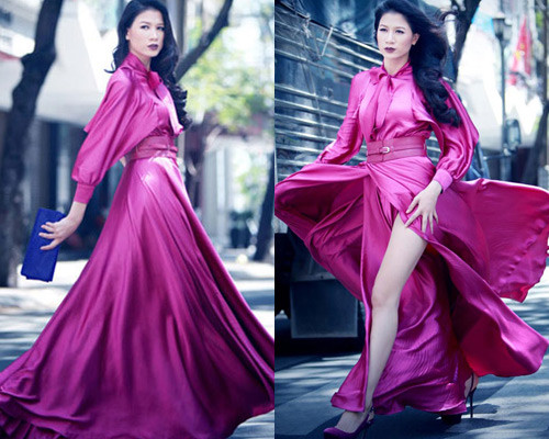 Trang Trần Khán giả biết đến Trang Trần với những bước chân tự tin trên sàn catwalk. Cô cũng rất chịu khó làm mới hình ảnh, thử nghiệm nhiều cách make-up khác nhau. Nhan sắc Trang Trần tuy "thường thường bậc trung" nhưng cô luôn toát lên thần thái sexy, quyến rũ. Trang Trần sử dụng son tím "ton sur ton" với trang phục, phụ kiện tạo nên những shoot hình đẹp mắt.
