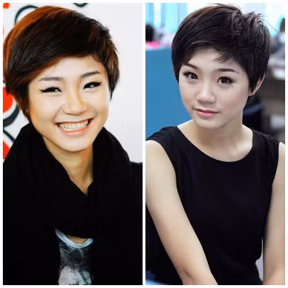 6. Trà My Nexttop model Được nhớ đến như một cô nàng búp bê của chương trình một tìm kiếm người mẫu với gương mặt bầu bĩnh, đáng yêu
