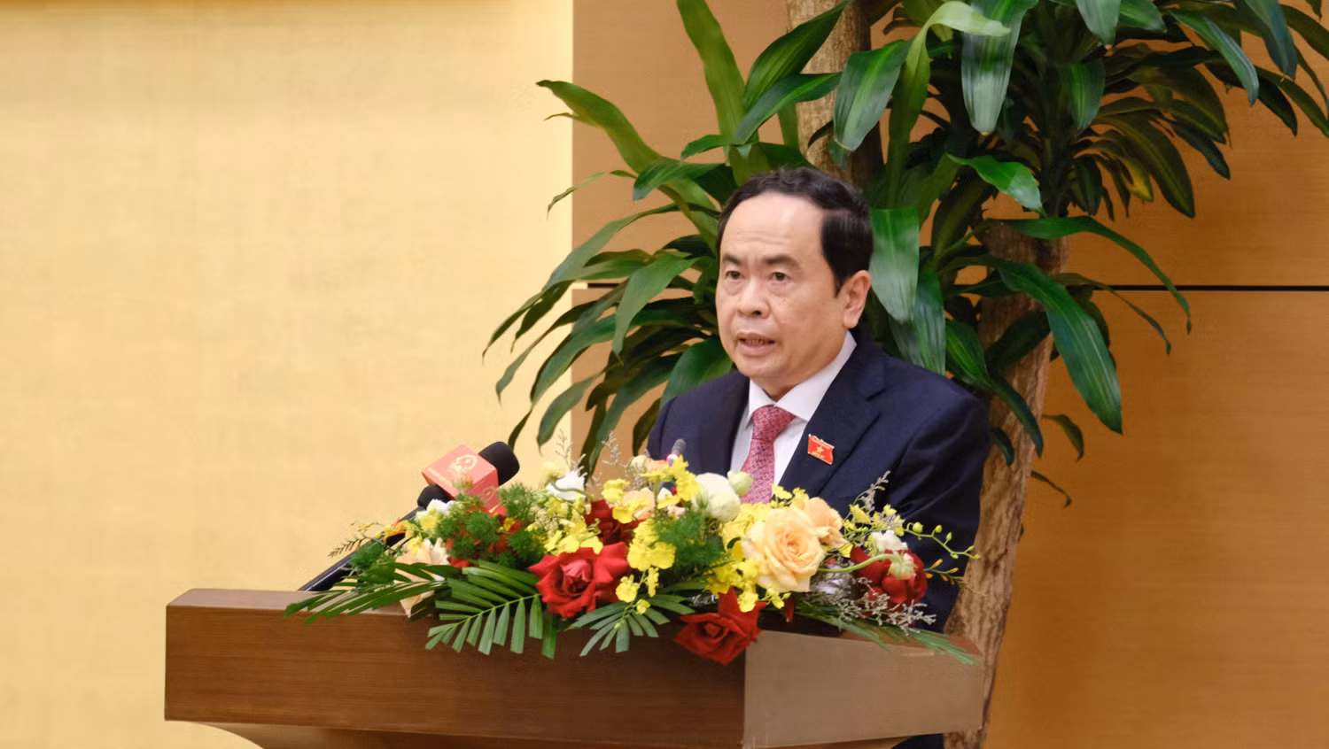 Phó Chủ tịch Thường trực Quốc hội Trần Thanh Mẫn phát biểu chỉ đạo hội thảo. Ảnh: LC