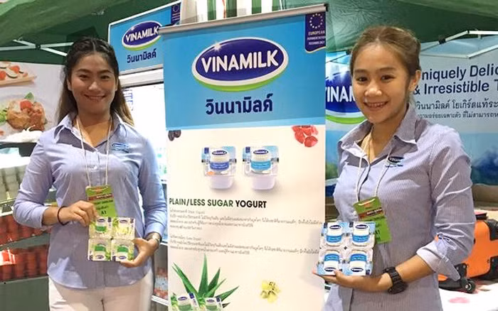 Các hoạt động xúc tiến thương mại của Vinamilk tại các thị trường nước ngoài.