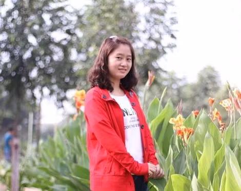 Sinh viên Lê Thị Hà Phương.