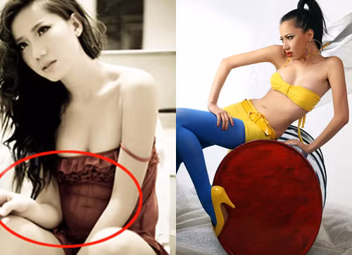 Chung Thục Quyên vốn không có vòng eo của một người mẫu Chung Thục Quyên vốn không có vòng eo của một người mẫu