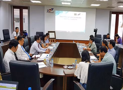 Quang cảnh buổi lễ công bố thông tin vào sáng ngày 23/7 ở Trường Đại học Tôn Đức Thắng (ảnh: P.L) Quang cảnh buổi lễ công bố thông tin vào sáng ngày 23/7 ở Trường Đại học Tôn Đức Thắng (ảnh: P.L)
