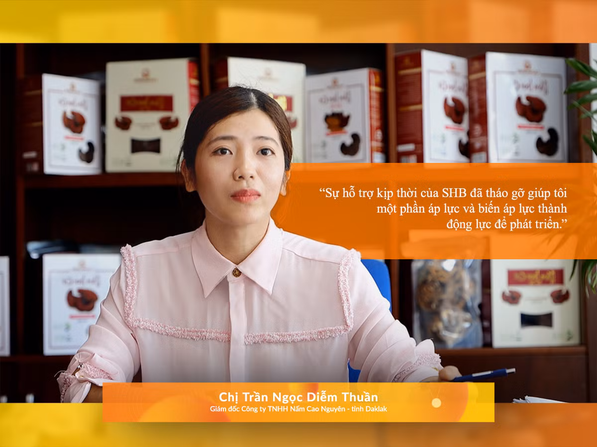 “Nhờ sự hỗ trợ kịp thời của SHB và ADB, công ty đã tăng trưởng được 30-40% về nhân lực cũng như doanh thu bán ra sản phẩm” - bà Diễm Thuần chia sẻ thêm.