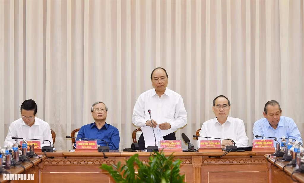 Thủ tướng phát biểu. Ảnh: VGP