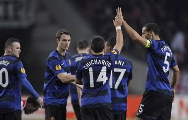 Niềm vui của các cầu thủ Manchester United Niềm vui của các cầu thủ Manchester United