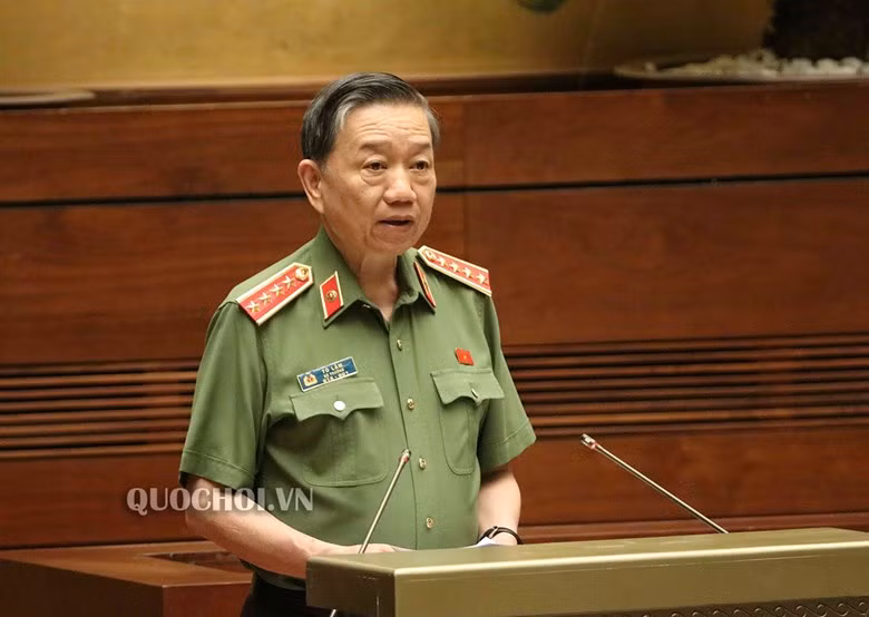 Bộ trưởng Tô Lâm sẽ trả lời chất vấn tại kỳ họp thứ 7 Quốc hội khoá XIV. Ảnh: Quochoi.vn