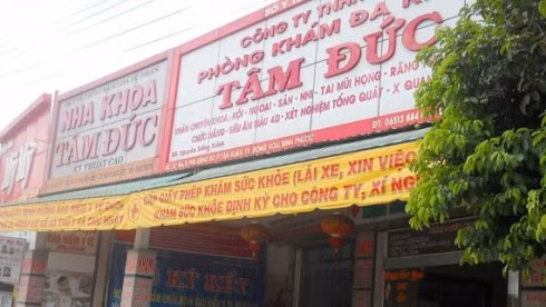 Phòng khám đa khoa Tâm Đức ở thị xã Đồng Xoài, tỉnh Bình Phước (ảnh: congly.vn)
