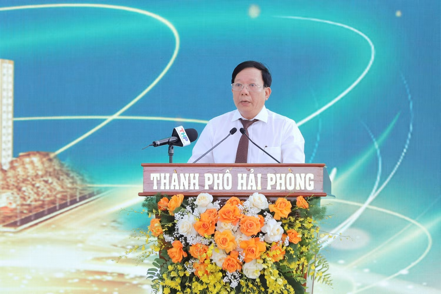 Ông Nguyễn Đức Thọ - Phó Chủ tịch Uỷ ban nhân dân thành phố Hải Phòng phát biểu tại buổi lễ (Ảnh: CTV) Ông Nguyễn Đức Thọ - Phó Chủ tịch Uỷ ban nhân dân thành phố Hải Phòng phát biểu tại buổi lễ (Ảnh: CTV)