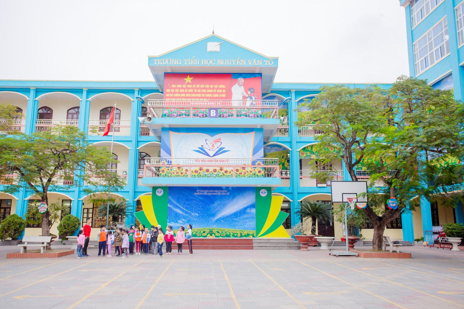 Trường Tiểu học Nguyễn Văn Tố đã sẵn sàng các điều kiện đón học sinh quay lại trường vào ngày 14/2 (Ảnh: Lã Tiến) Trường Tiểu học Nguyễn Văn Tố đã sẵn sàng các điều kiện đón học sinh quay lại trường vào ngày 14/2 (Ảnh: Lã Tiến)