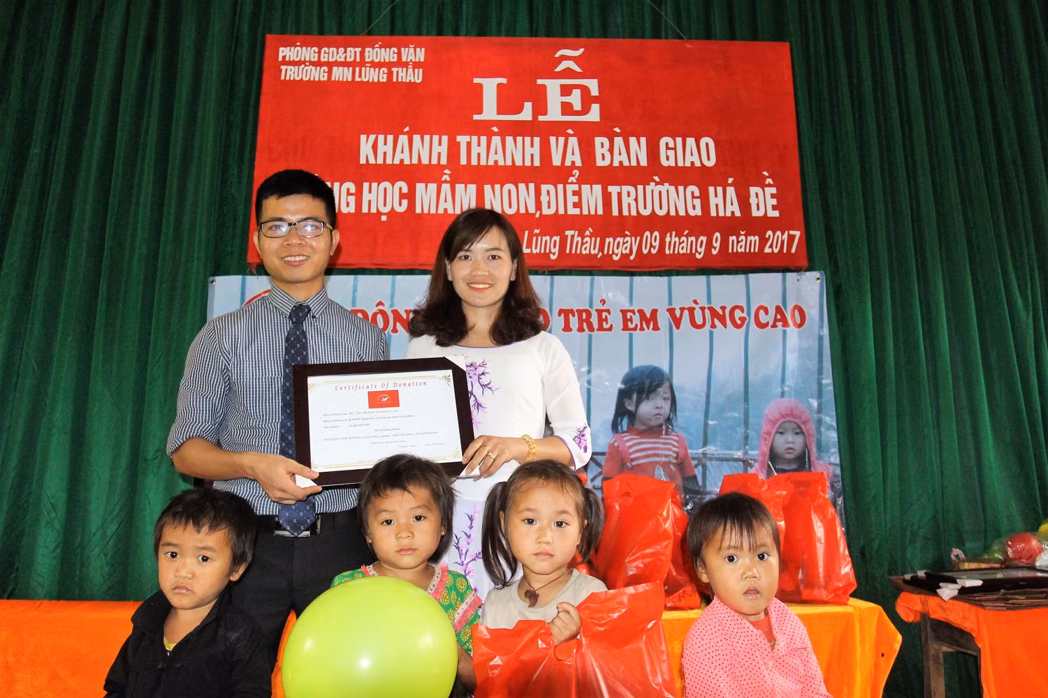 Trao điểm trường mơ ước nơi vùng cao mây trắng của huyện Hoàng Su Phì ảnh 3 Trao điểm trường mơ ước nơi vùng cao mây trắng của huyện Hoàng Su Phì ảnh 3
