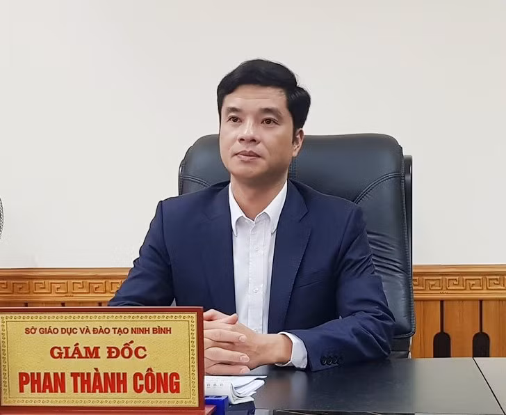 Ông Phan Thành Công - Giám đốc Sở Giáo dục và Đào tạo tỉnh Ninh Bình. Ảnh: NVCC