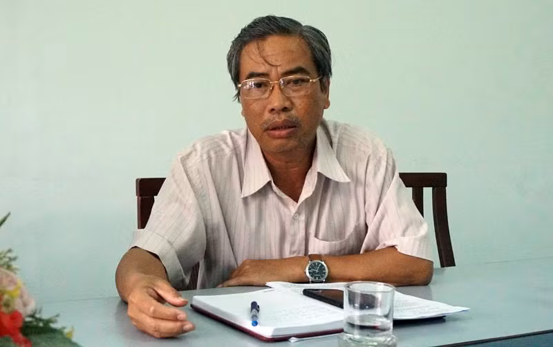 Thầy Nguyễn Huệ Khải - Giám đốc Sở Giáo dục và Đào tạo tỉnh Ninh Thuận. (Ảnh: H.L)