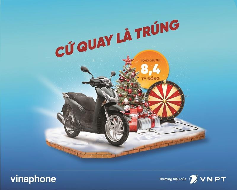 Cơ hội trúng SH126i khi nạp thẻ cào 50.000 của VinaPhone.