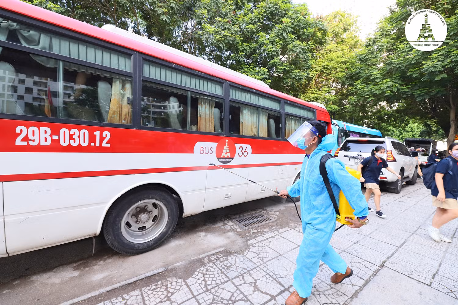 Xe bus trường Marie Curie, Hà Nội (ảnh: Marie Curie)