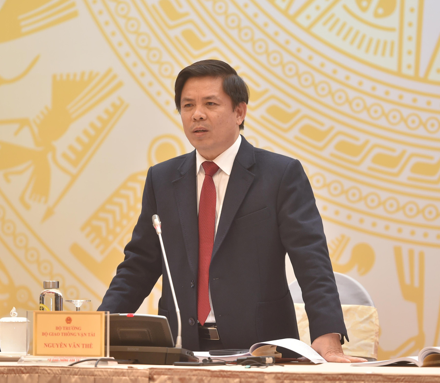 Bộ trưởng Bộ Giao thông vận tải Nguyễn Văn Thể: "Nếu không có sự chỉ đạo quyết liệt của Chính phủ, Thủ tướng Chính phủ, chắc chắn Bộ Giao thông vận tải sẽ khó hoàn thành được nhiệm vụ". Ảnh: VGP/Đức Tuân Bộ trưởng Bộ Giao thông vận tải Nguyễn Văn Thể: "Nếu không có sự chỉ đạo quyết liệt của Chính phủ, Thủ tướng Chính phủ, chắc chắn Bộ Giao thông vận tải sẽ khó hoàn thành được nhiệm vụ". Ảnh: VGP/Đức Tuân