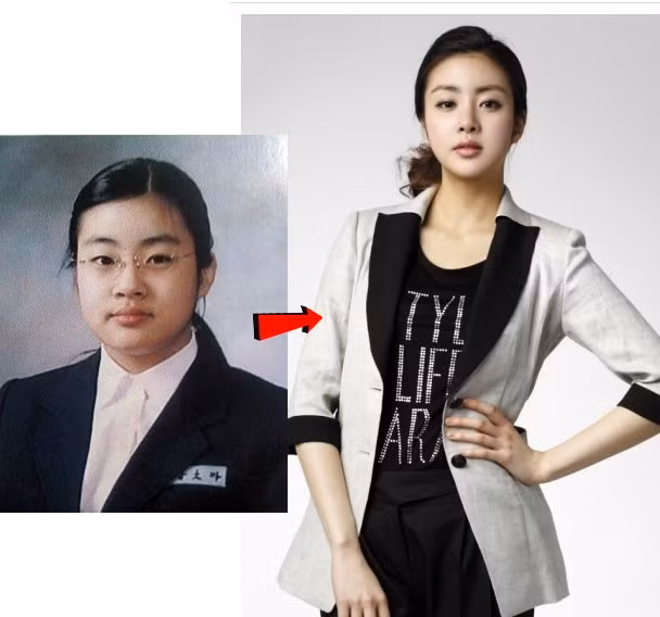 “Vợ ảo” của nhóm trưởng nhóm nhạc đình đám Super Junior - Kang Sora không những mập mà còn già hơn so với những ngôi sao cùng tuổi sinh năm 1990. Đặc biệt có thể thấy được sự tác động của giao kéo khá nhiều trên gương mặt của cô, từ mũi, cằm, mắt…