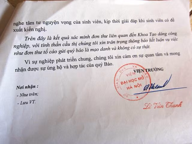 Kết quả thanh tra đơn thư tố cáo tại Khoa tạo dáng Công nghiệp số 357/ĐHM được nhà trường giải trình. Kết quả thanh tra đơn thư tố cáo tại Khoa tạo dáng Công nghiệp số 357/ĐHM được nhà trường giải trình.