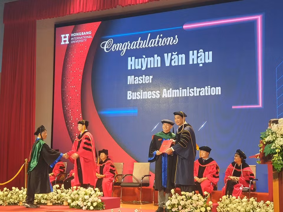 Lễ tốt nghiệp của Đại học Quốc tế Hồng Bàng hôm 5/9/2020 (ảnh: P.L)