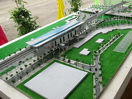 Mô hình nhà ga đường sắt trên cao ở Hà Nội, rất hiện đại và đang là mơ ước của người dân Thủ đô, có thể bị ảnh hưởng bởi vụ việc này.