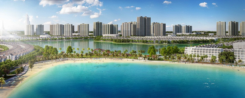 VinCity Ocean Park - Toàn cảnh đại đô thị với biển hồ nước mặn