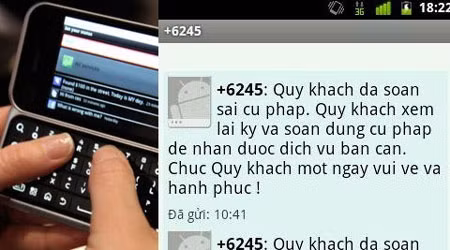 Theo quy định, nhà mạng phải hoàn lại tiền cước cho thuê bao đối với những tin nhắn sai cú pháp kiểu này.