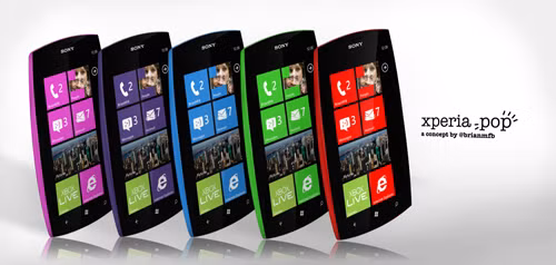 Điểm nhấn của Xperia Pop nằm tại lớp vỏ ngoài sặc sỡ và thay đổi dễ dàng.