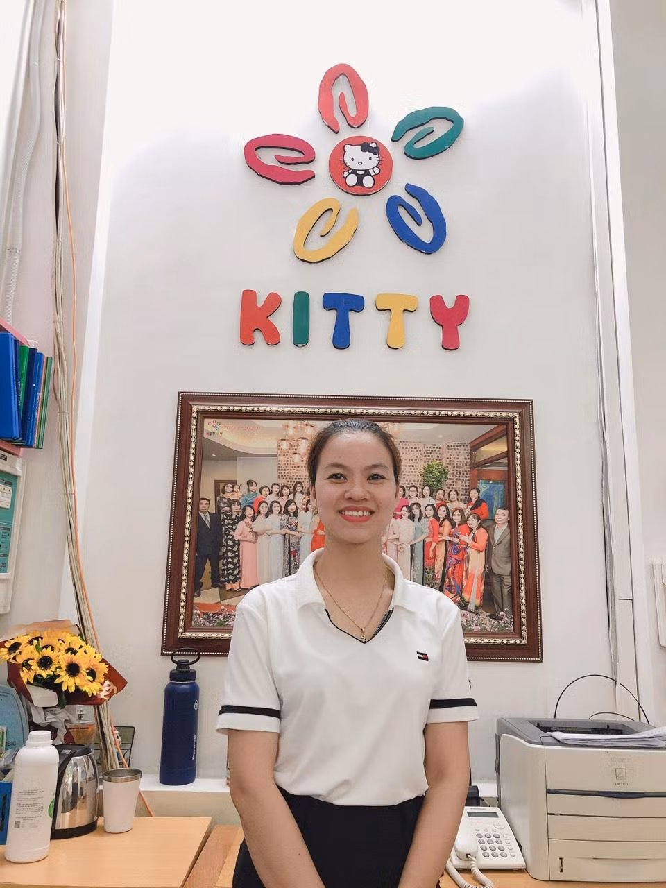 Cô giáo Bùi Thu Hà chia sẻ sự phấn khởi khi nhận được sự quan tâm, chia sẻ của Bộ Giáo dục và Đào tạo (Ảnh: Phạm Linh)