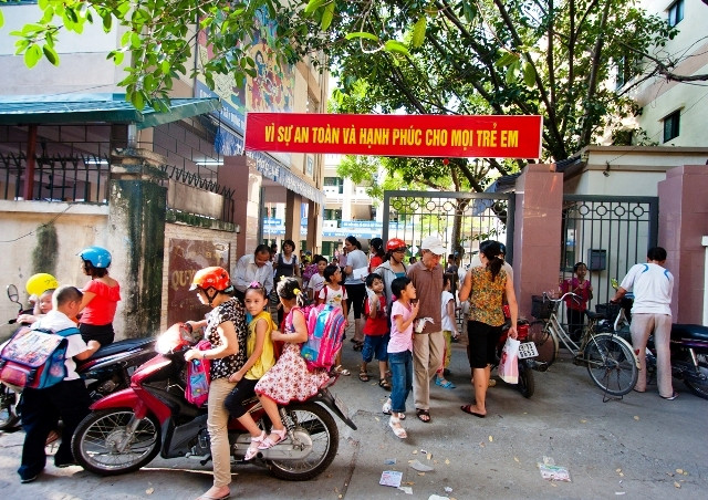 Sau một ngày thực hiện, nhà trường đã lại trở về giờ học như cũ. (ảnh minh họa) Ngọc Tú