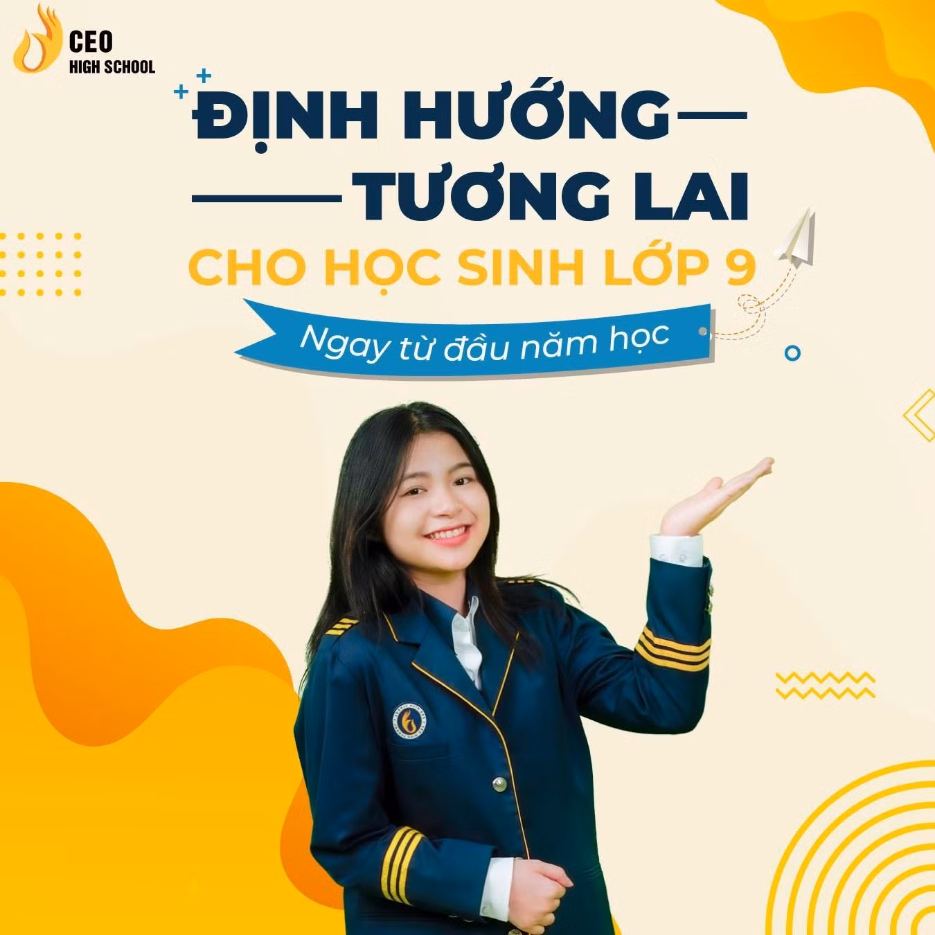 Lớp 9 được xem là “thời điểm vàng” để định hướng nghề nghiệp, tạo bước đi đầu tiên giúp các em định hình năng lực trên cơ sở sở thích, sức khỏe và năng lực của mỗi cá nhân. Lớp 9 được xem là “thời điểm vàng” để định hướng nghề nghiệp, tạo bước đi đầu tiên giúp các em định hình năng lực trên cơ sở sở thích, sức khỏe và năng lực của mỗi cá nhân.