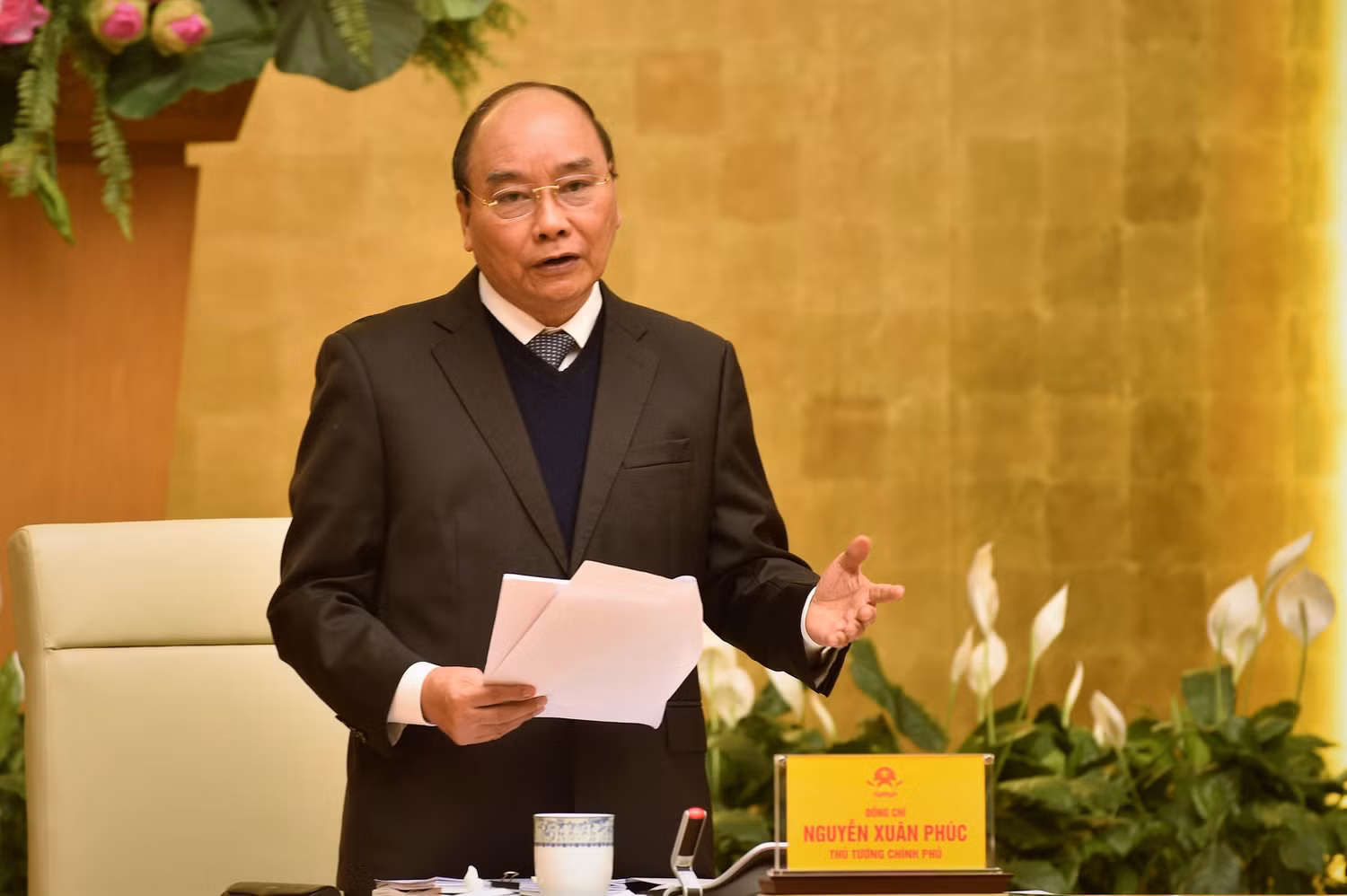 Thủ tướng phát biểu tại hội nghị. Ảnh: VGP Thủ tướng phát biểu tại hội nghị. Ảnh: VGP