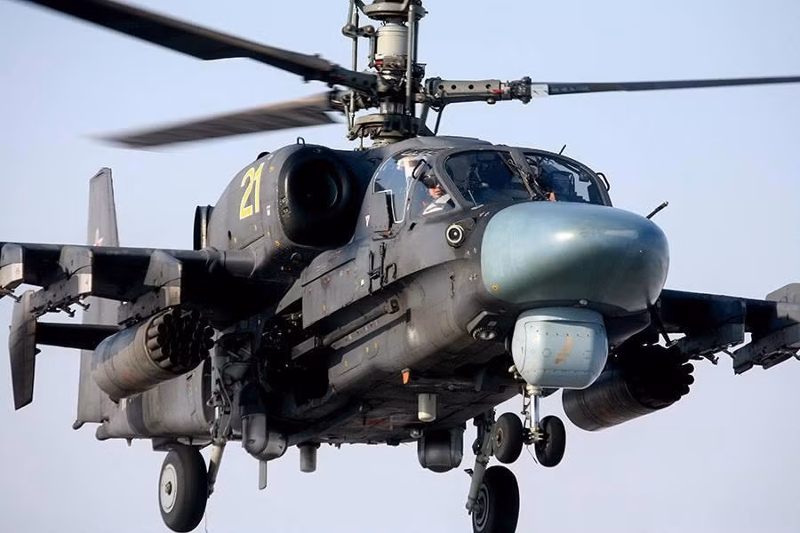 Máy bay trực thăng vũ trang Ka-52 Alligator Nga Máy bay trực thăng vũ trang Ka-52 Alligator Nga