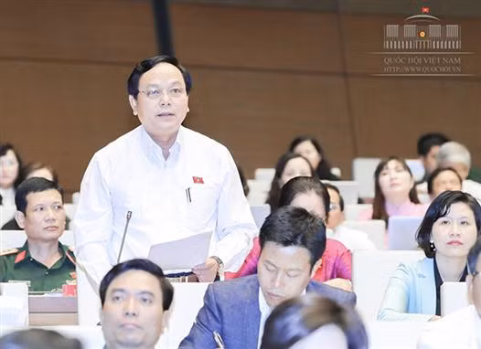 Đại biểu Hoàng Đức Thắng cho rằng tham nhũng mới chỉ xử lý được những con mèo ăn vụng của dân. Ảnh: quochoi.vn Đại biểu Hoàng Đức Thắng cho rằng tham nhũng mới chỉ xử lý được những con mèo ăn vụng của dân. Ảnh: quochoi.vn