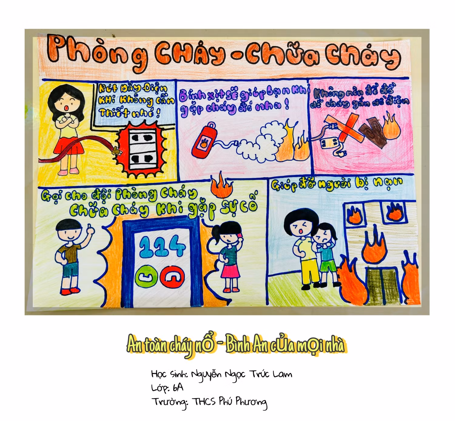 Bài thi đạt giải Ba cá nhân của học sinh Nguyễn Ngọc Trúc lam, lớp 6A, Trường Trung học cơ sở Phú Phương, huyện Ba Vì, Hà Nội. (Ảnh: Phòng Giáo dục và Đào tạo huyện Ba Vì cung cấp). Bài thi đạt giải Ba cá nhân của học sinh Nguyễn Ngọc Trúc lam, lớp 6A, Trường Trung học cơ sở Phú Phương, huyện Ba Vì, Hà Nội. (Ảnh: Phòng Giáo dục và Đào tạo huyện Ba Vì cung cấp).