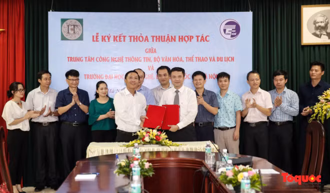 Lễ ký kết giữa hai đơn vị.