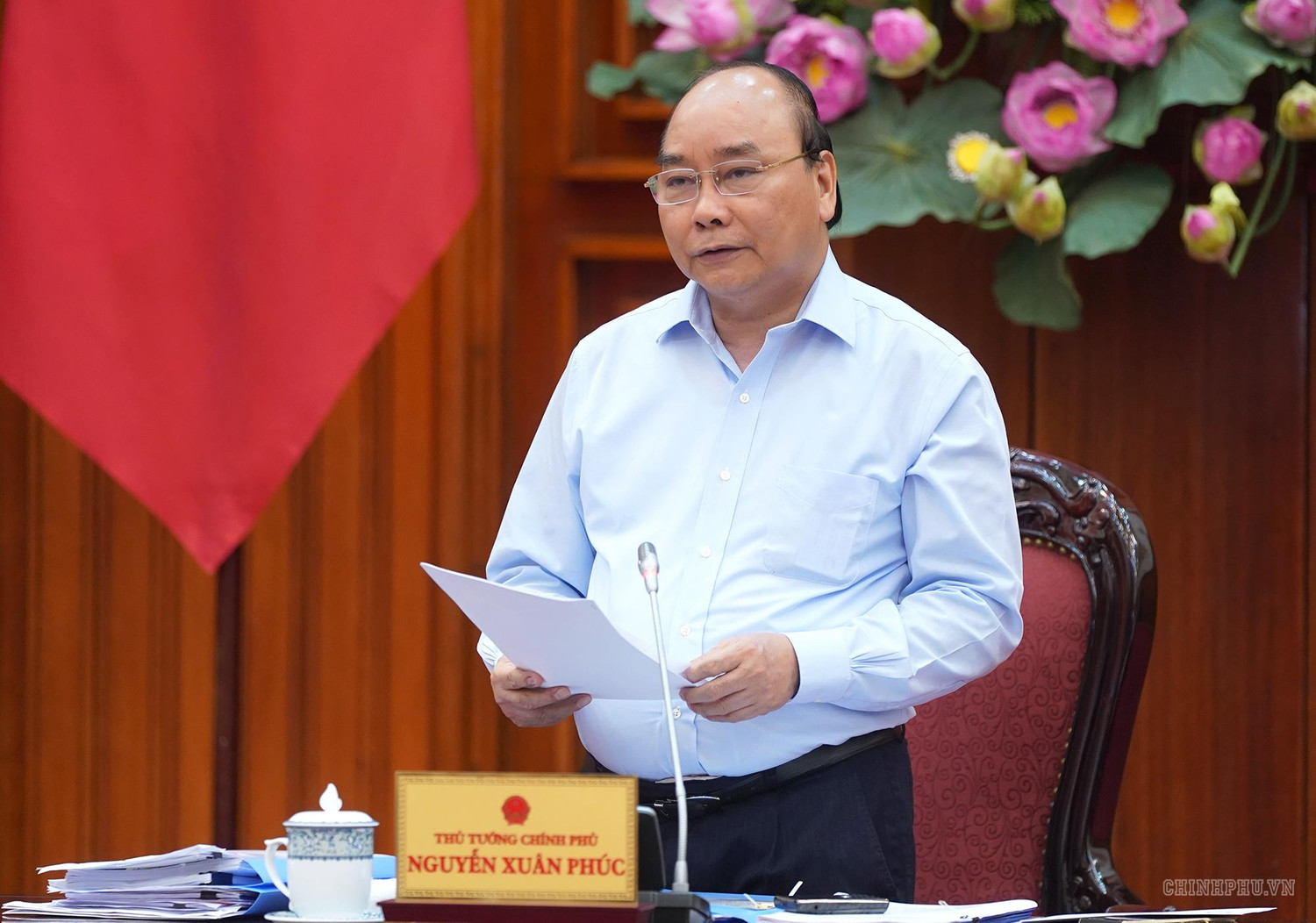 Thủ tướng phát biểu. Ảnh: VGP Thủ tướng phát biểu. Ảnh: VGP