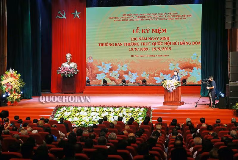 Toàn cảnh lễ kỷ niệm. (Ảnh: quochoi.vn).