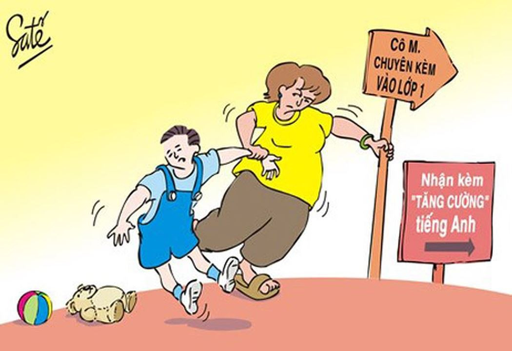 Không học thêm trước khi vào lớp 1 có được không? Hình minh họa: Satế